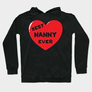 Best Nanny Ever doodle hand drawn design Hoodie